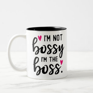 Ich bin nicht JEMAND, ich bin der BOSS Zweifarbige Tasse
