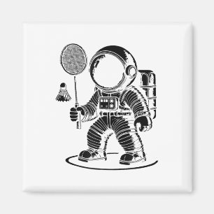 Ich bin nicht klein, ich bin ein Badmintonspieler- Magnet