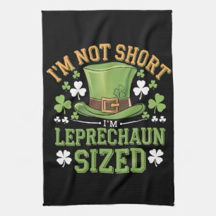 Ich bin nicht klein, ich bin Leprechaun-Größe für Geschirrtuch