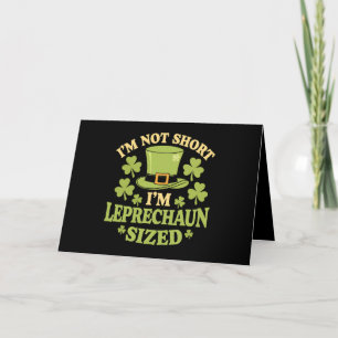 Ich bin nicht klein, ich bin Leprechaun-Größe St. Dankeskarte