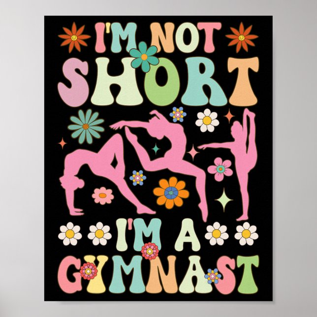 Ich bin nicht klein, ich bin Turner Groovy Turnen  Poster (Vorne)