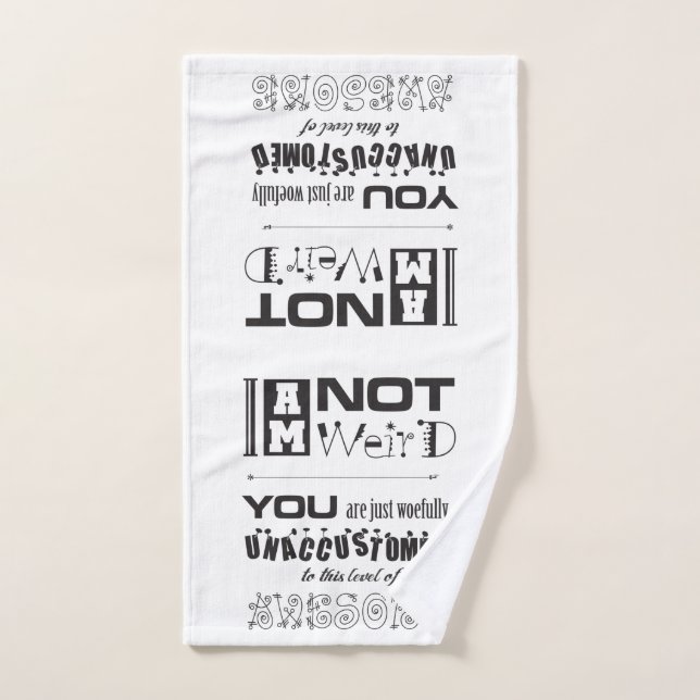 Ich bin nicht komisch! Handtuch (Handtuch)