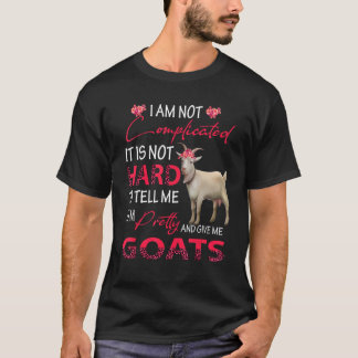 Ich bin nicht kompliziert, ich bin hübsch und gebt T-Shirt