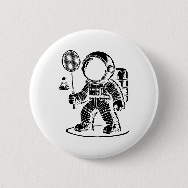 Ich bin nicht Kurz, dass ich ein Badminton Player  Button (Vorderseite)