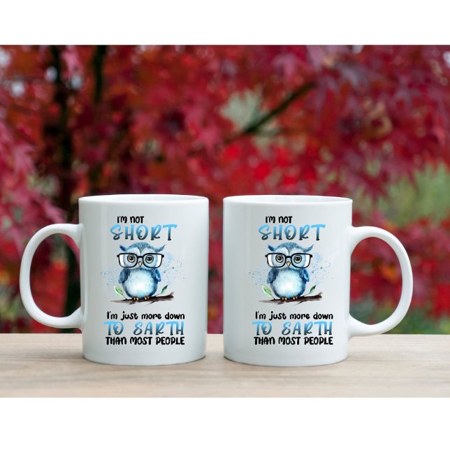 "Ich bin nicht kurz" Kaffee-Tasse Kaffeetasse (Von Creator hochgeladen)