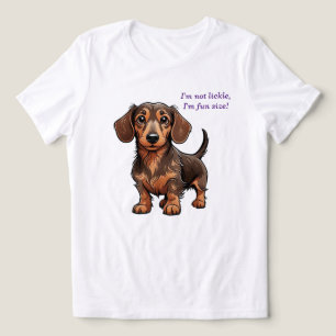 Ich bin nicht lecken, ich bin lustig groß. Dackel. Tri-Blend Shirt
