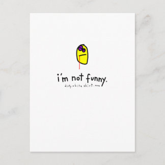 Ich bin nicht lustig. postkarte