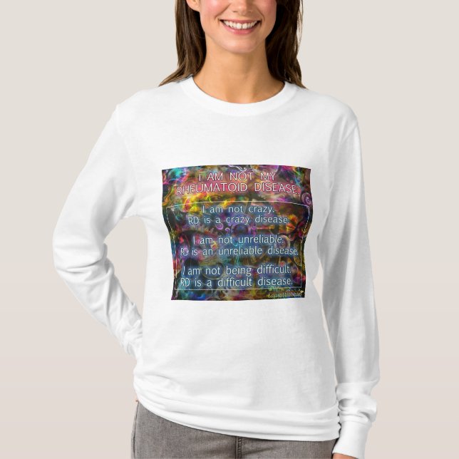 Ich bin nicht meine rheumatische Krankheit T-Shirt (Vorderseite)