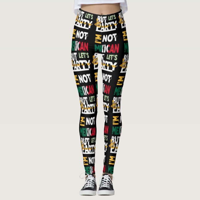 Ich bin nicht mexikanisch, aber Lasse Party Cinco  Leggings (Vorderseite)