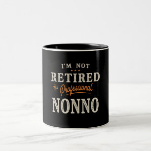 Ich bin nicht müde, ich bin ein Beruflicher Nonno  Zweifarbige Tasse