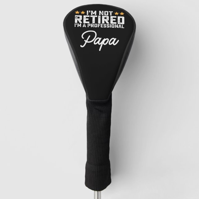 Ich bin nicht müde, ich bin ein Beruflicher Papa Golf Headcover (Vorderseite)