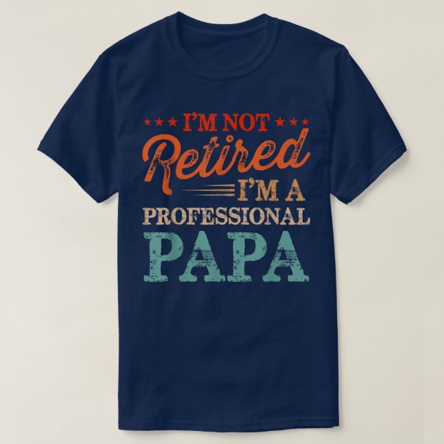 Ich bin nicht müde, ich bin ein Beruflicher Papa V T-Shirt (Design vorne)