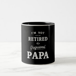 Ich bin nicht müde, ich bin ein Beruflicher Papa Zweifarbige Tasse