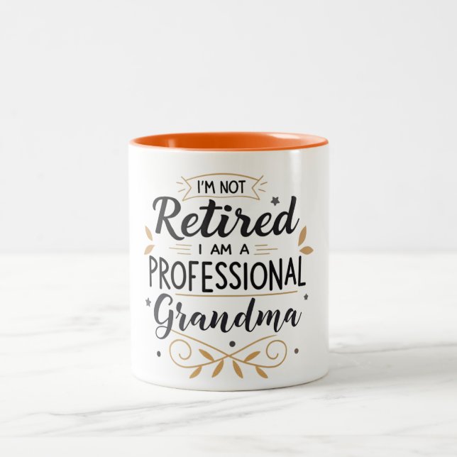 Ich bin nicht müde, ich bin ein Berufliches Oma Zweifarbige Tasse (Mittel)