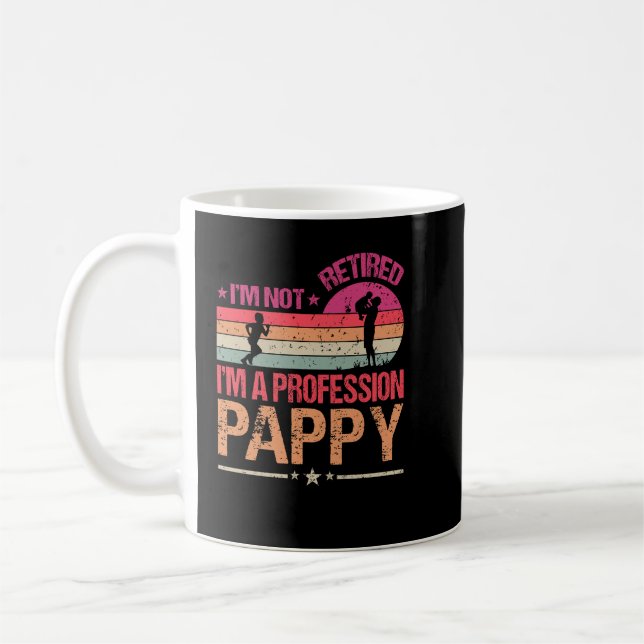 Ich bin nicht müde, ich bin ein Berufliches Pappy  Kaffeetasse (Links)