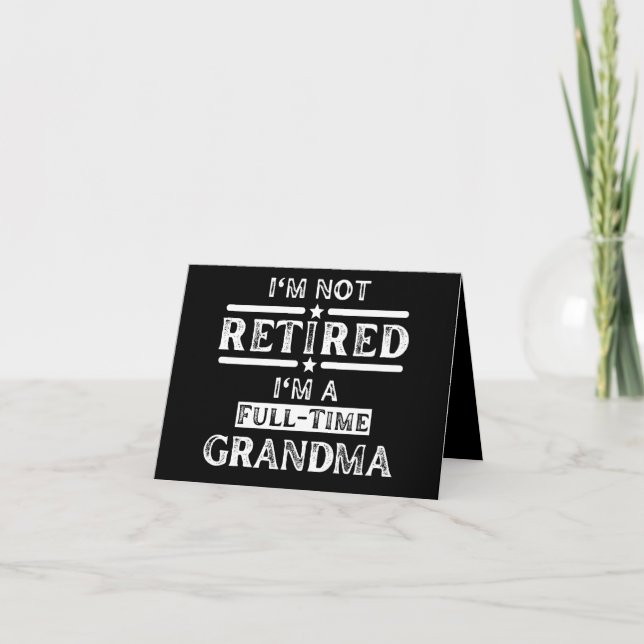 Ich bin nicht müde, ich bin Vollzeit-Oma (Vorderseite)