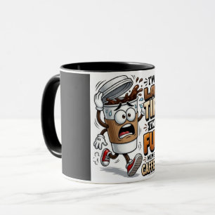Ich bin nicht müde, ich werde einfach von Koffein Tasse