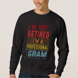 Ich bin nicht müde im Beruflichen Grab für Väter Sweatshirt