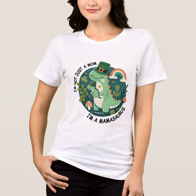Ich bin nicht nur eine Mama - ich bin Mamasaurus Tri-Blend Shirt (Vorderseite)