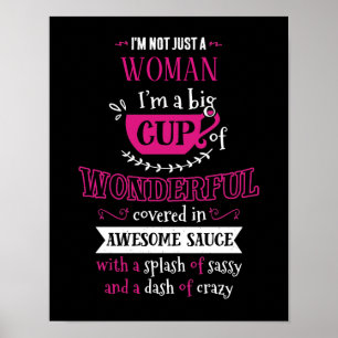 Ich bin nicht nur eine Personalisierte Typografie Poster