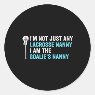 Ich bin nicht nur irgendein Lacrosse Gruscha Funny Runder Aufkleber