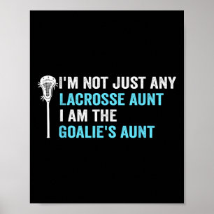 Ich bin nicht nur irgendeine Lacrosse Tante Funny Poster