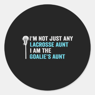 Ich bin nicht nur irgendeine Lacrosse Tante Funny  Runder Aufkleber