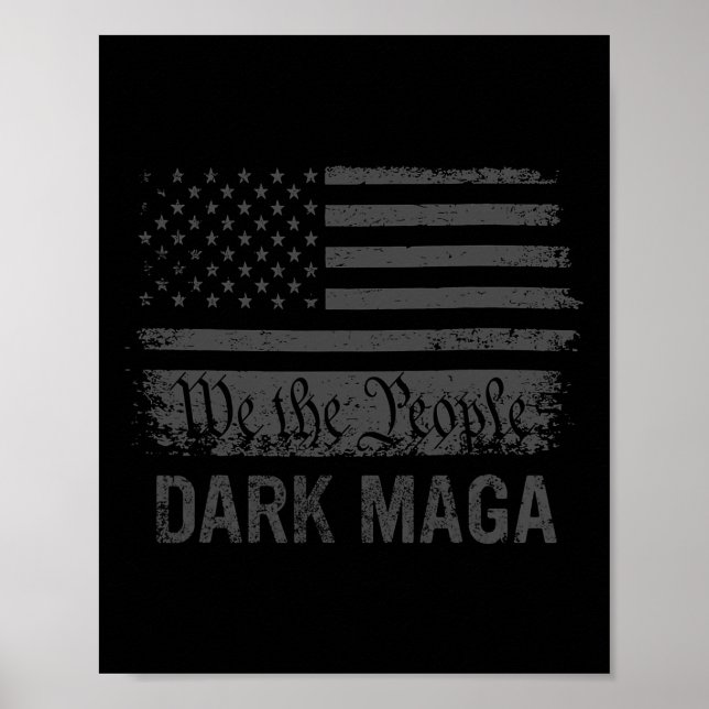 Ich bin nicht nur Mega, ich bin Dark Mega Pro Trum Poster (Vorne)