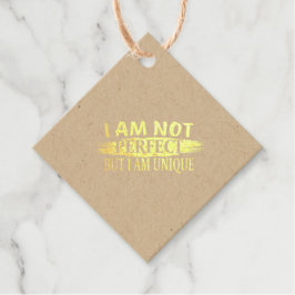 Ich bin nicht perfekt, aber einzigartig geschenkanhänger