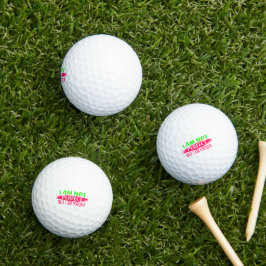 Ich bin nicht perfekt, aber ich bin einzigartig golfball