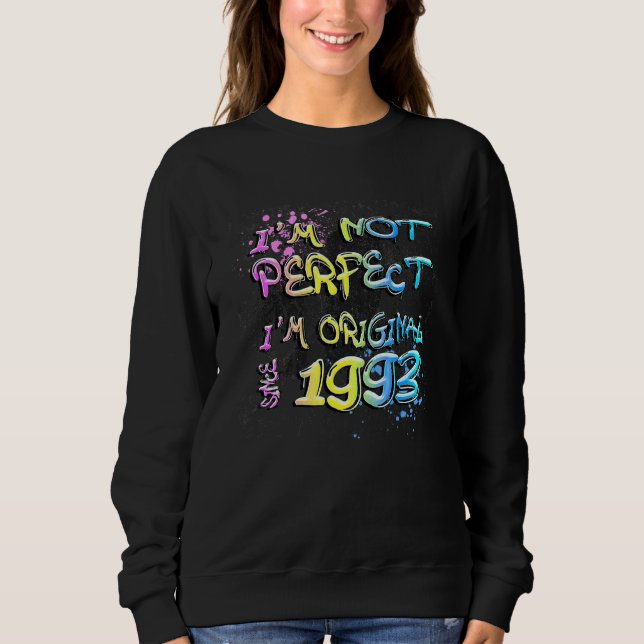 Ich bin nicht perfekt, ich bin original seit 1963  sweatshirt (Vorderseite)