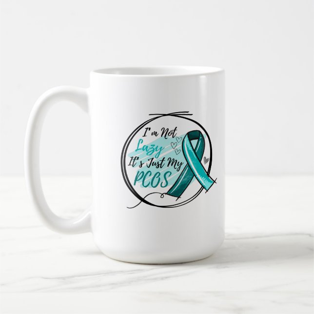 Ich bin nicht schlecht, es ist nur meine PCOS Aqua Kaffeetasse (Links)