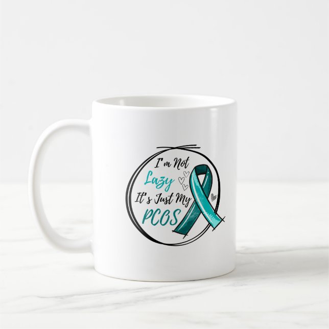 Ich bin nicht schlecht, es ist nur meine PCOS Aqua Kaffeetasse (Links)