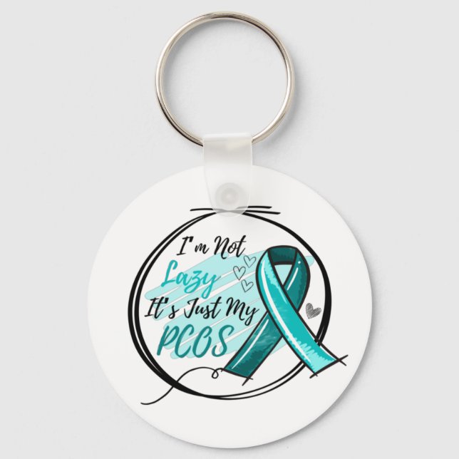 Ich bin nicht schlecht, es ist nur meine PCOS Aqua Schlüsselanhänger (Vorderseite)