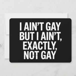 Ich bin nicht schwul, aber ich bin nicht ganz schw einladung