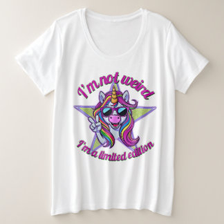 Ich bin nicht seltsam, ich bin ein limitiertes Uni Große Größe T-Shirt