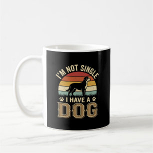 Ich bin nicht Single Hunde Liebhaber Vintage Kaffeetasse
