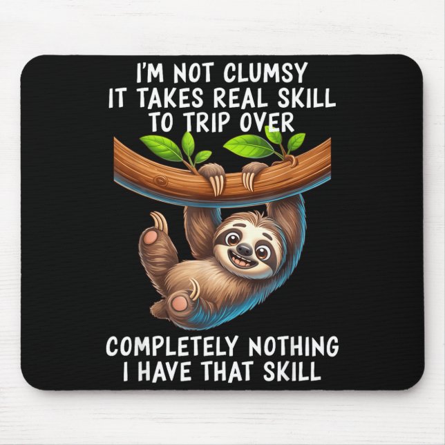 Ich bin nicht tollpatschig, es braucht echtes Gesc Mousepad (Vorne)