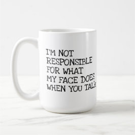 Ich bin nicht verantwortliche lustige offensive kaffeetasse