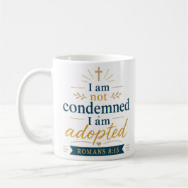 Ich bin nicht verdammt, ich bin angenommen Biblisc Kaffeetasse