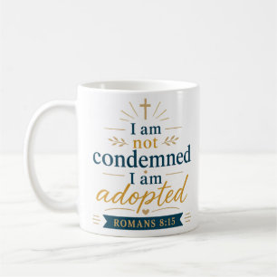 Ich bin nicht verdammt, ich bin angenommen Biblisc Kaffeetasse