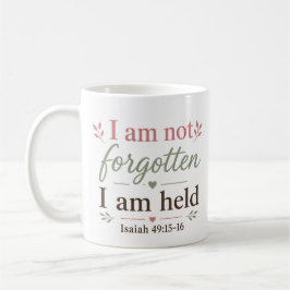 Ich bin nicht vergessen, ich werde gehalten Christ Kaffeetasse