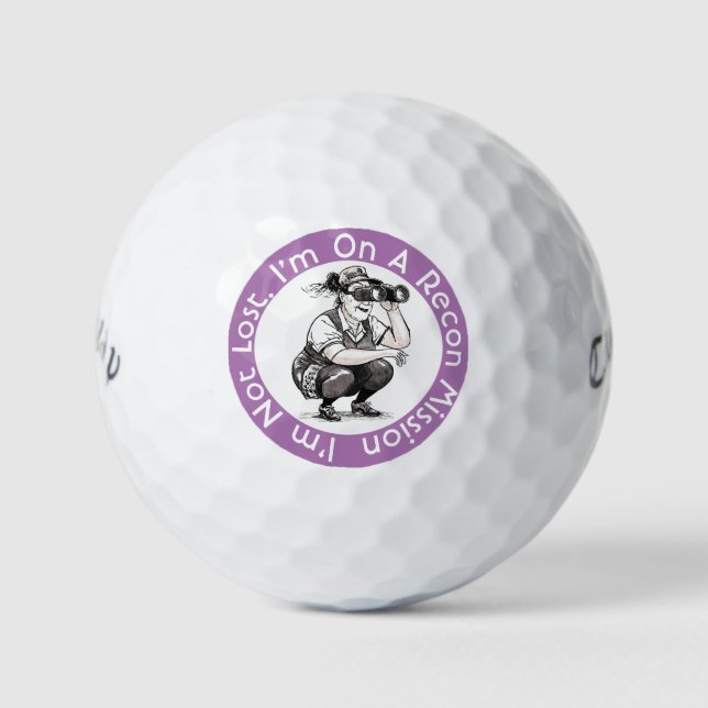 Ich bin nicht verloren Callaway Warbird Golf Balls Golfball (Vorderseite)