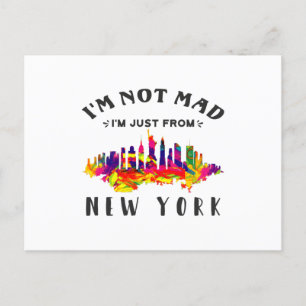 Ich bin nicht verrückt, dass ich nur aus New York Postkarte
