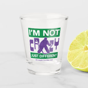 Ich bin nicht verrückt, lustige Hockey-Goalie Schnapsglas