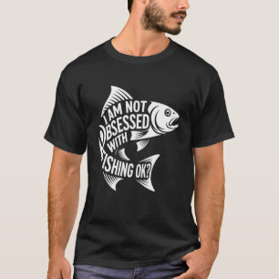 Ich bin nicht von Angeln besessen ok Lustiges Ange T-Shirt