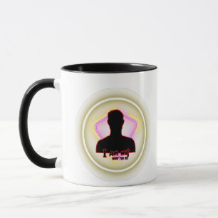 "Ich bin nicht, was du siehst" – Neon-Identitätsau Tasse