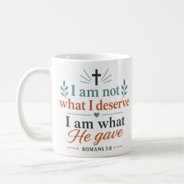 Ich bin nicht, was ich verdiene. Ich bin, was Er g Kaffeetasse