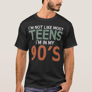 Ich bin nicht wie die meisten Teens, die ich in me T-Shirt