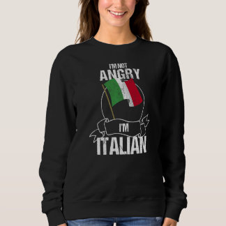 Ich bin nicht wütend, ich bin Italiener Vintage It Sweatshirt